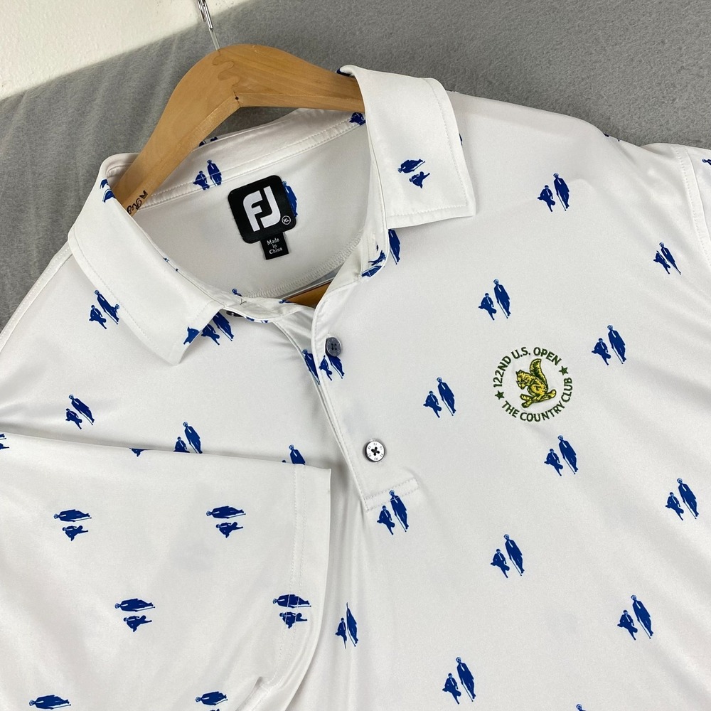 FootJoy 2022 US Open Polo Shirt XL country club Lisle Print Self Francis Ouimet